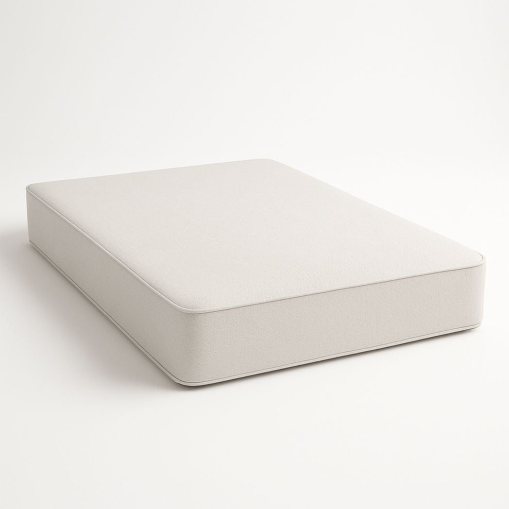 Colchón rectangular de espuma viscoelástica blanca, 200x150x20 cm