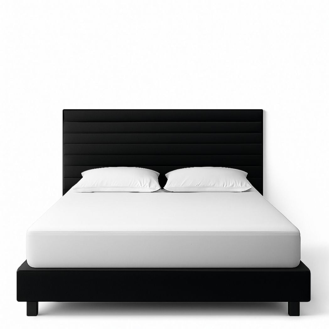 Cama Negra con Cabecero 200x160x120 cm