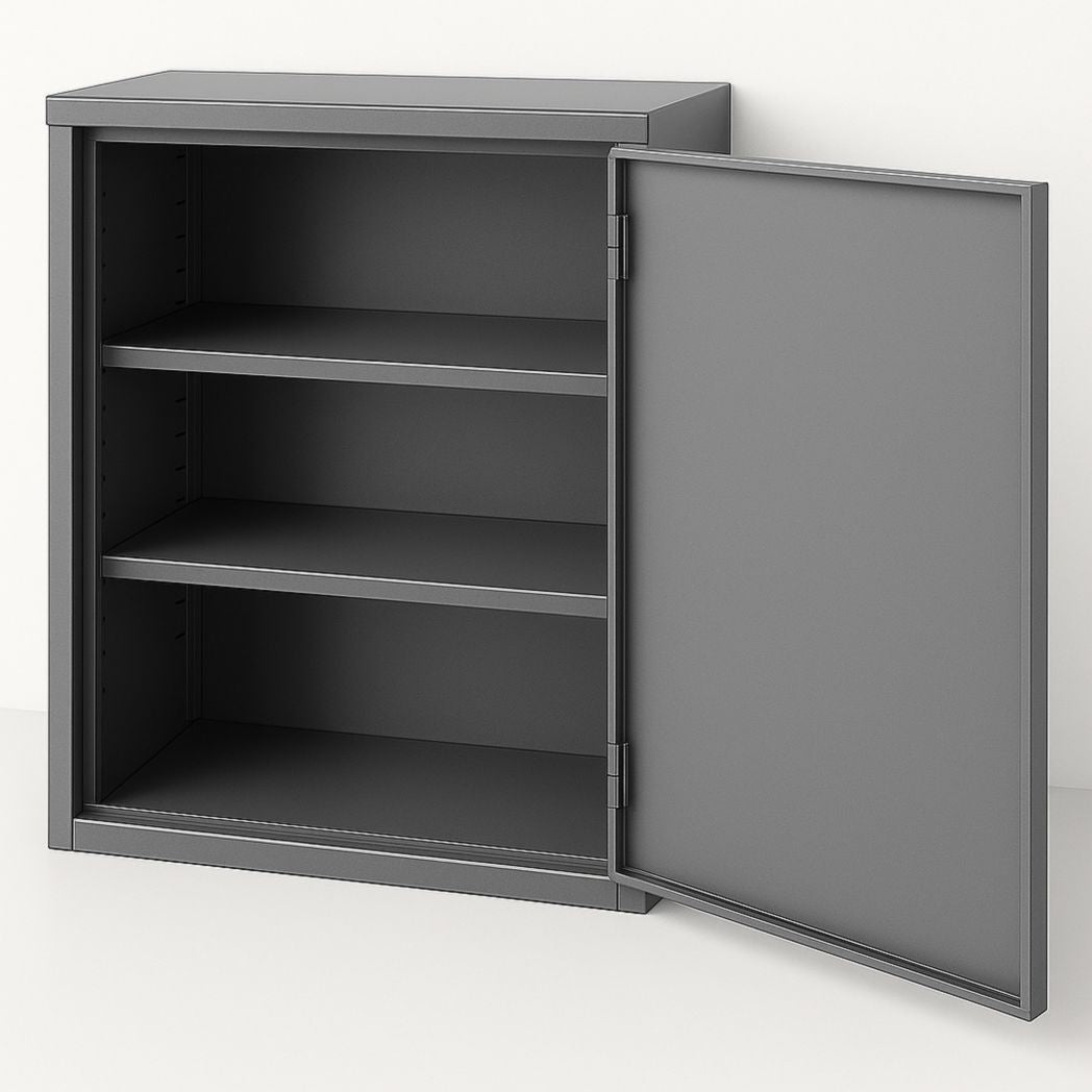 Armario de Metal 3 Estantes Gris 60x40x30 cm