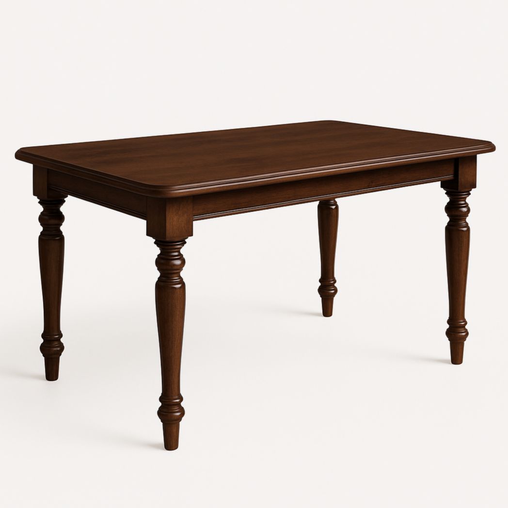 Mesa de Comedor de Madera Maciza Marrón Rectangular 150x90x75 cm