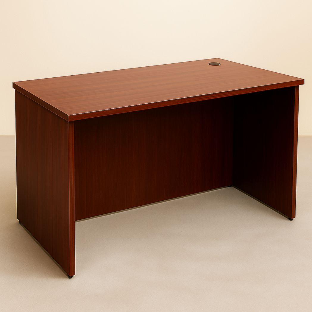 Escritorio rectangular marrón, tablero de partículas, 120x60x75 cm